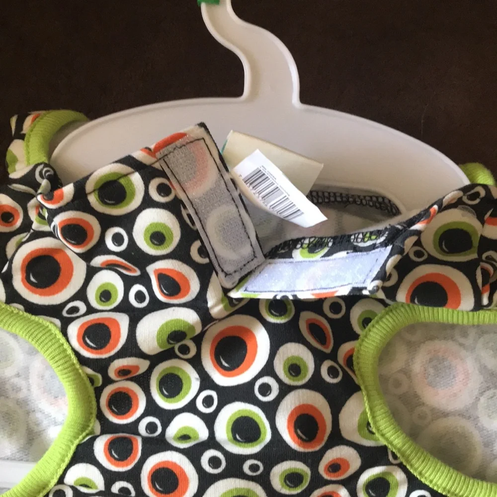 Martha Stewart Pets Large Dog Lime Outfit Halloween Costume Eyeball Hoodie